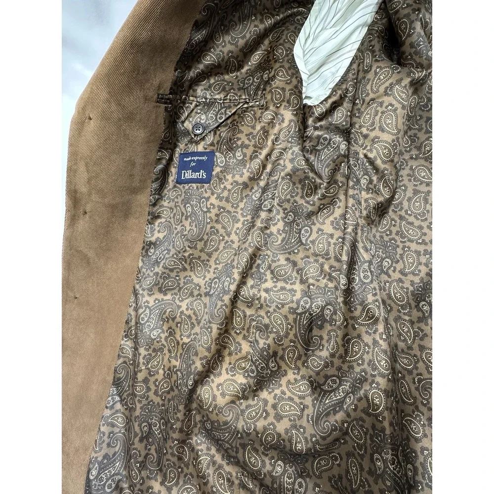 Ralph Lauren Dillards 43L Brown Blazer Jacket Sport Coat‎ Brown Lined